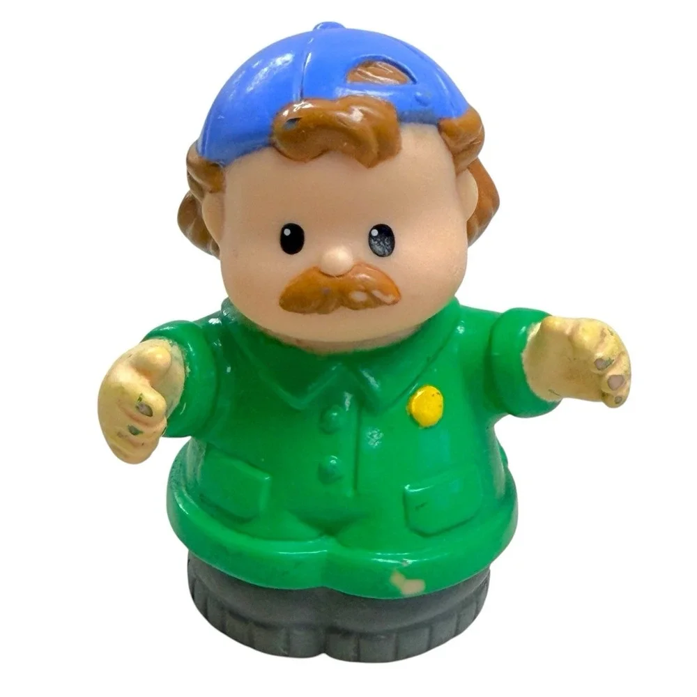 Fisher Price Little People Recycling Truck Toy W/ Figure Sound Singing WORKS!‎